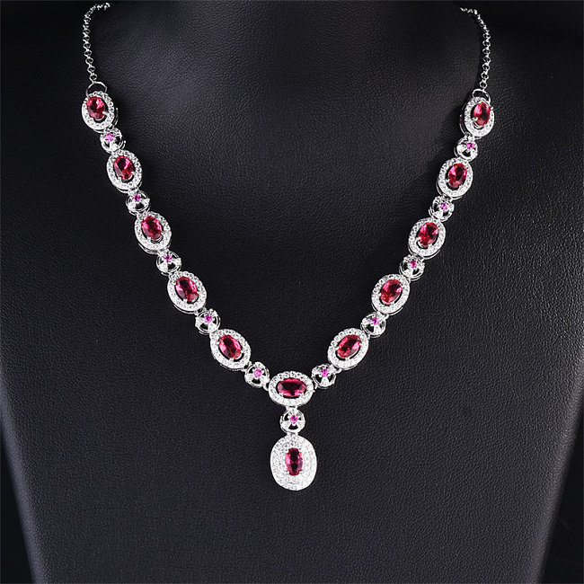 natural ruby and natural emerald necklaces for women