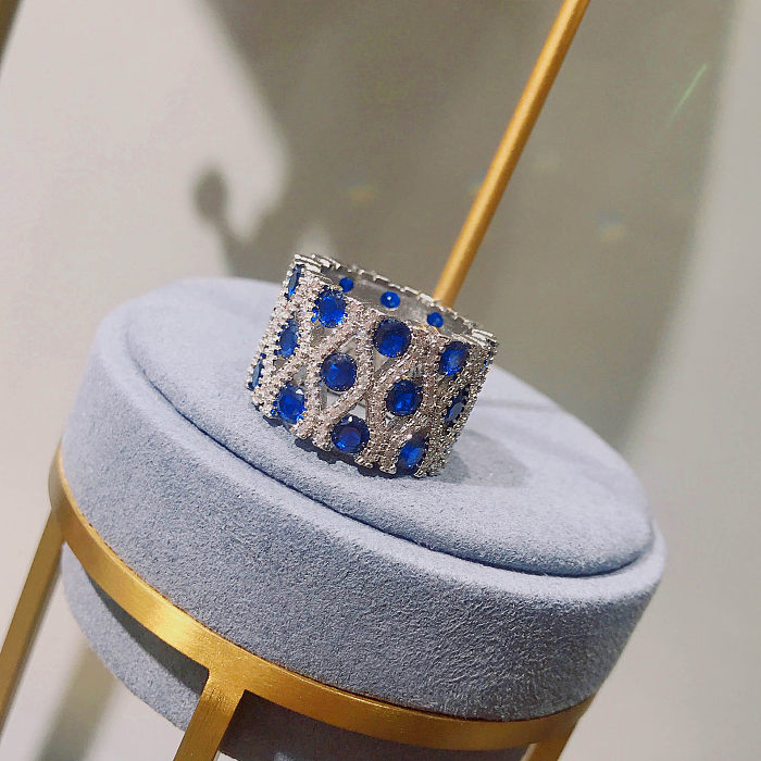 Women's Antique Rose Quartz and Sapphire Diamond fashion Ring