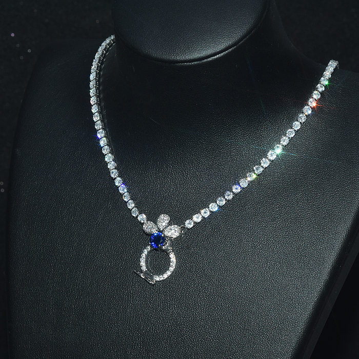 diy luxury zircon diamond necklace for women