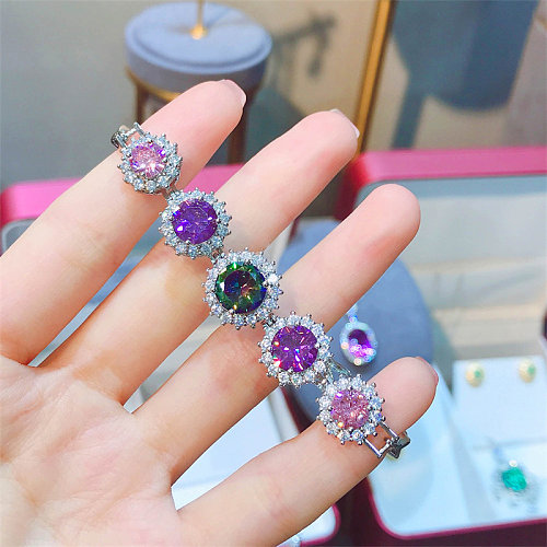 pulseiras de pedra de cristal fashion para mulheres