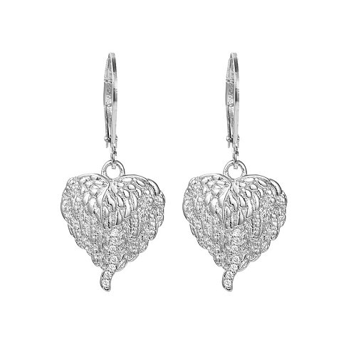 angel wings diamond earrings for women