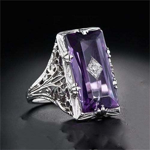 luxury princess amethyst rings for women