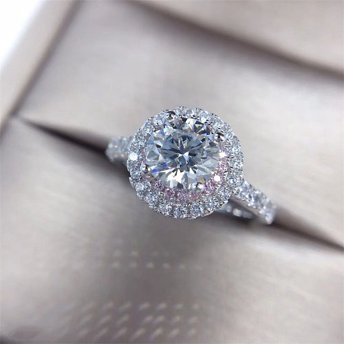 anéis de noivado de diamante ajustáveis ​​para mulheres