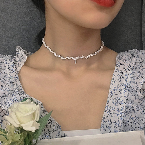 lindos colares de zircão de moda personalizados para mulheres
