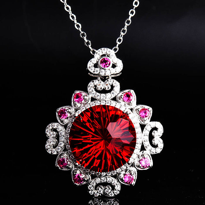 colored pendant natural stones pd990 for women