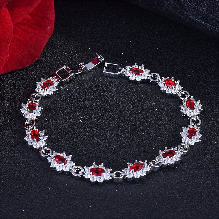 natural ruby brothers bracelets with diamonds for women