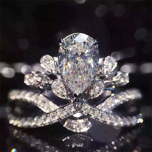 Luxus-Diamant-Verlobungsring für Frauen