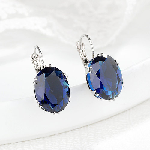 fashion personalized sapphire earrings for women