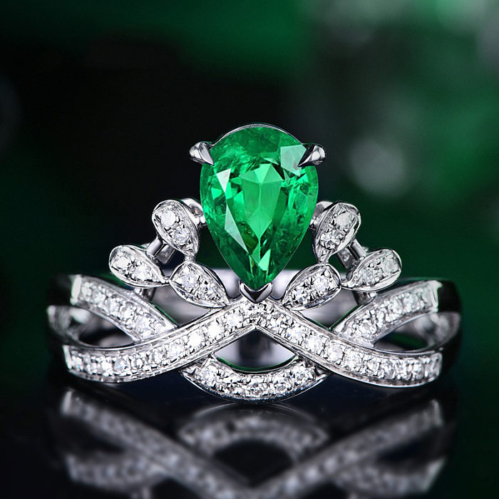 anel de noivado de diamante de luxo para mulheres