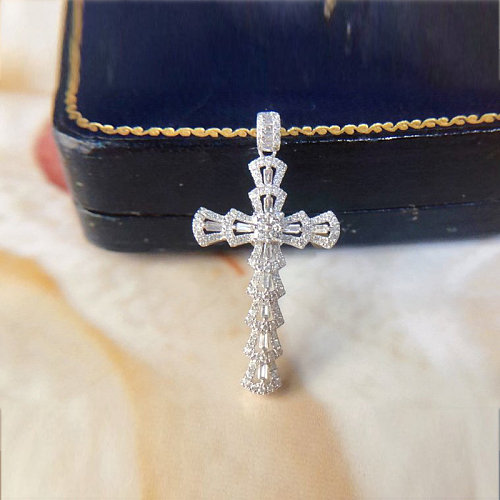 Mode-Diamant-Kreuz-Anhänger für Frauen