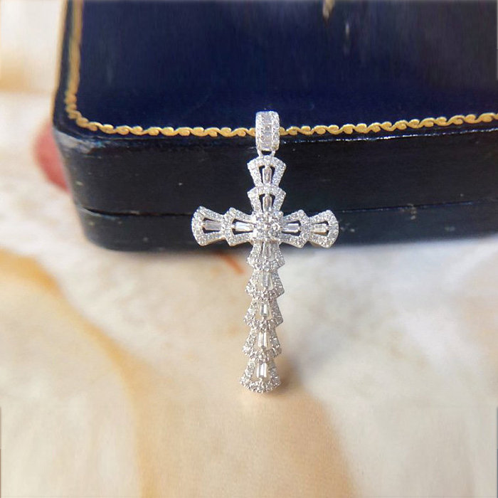fashion diamond cross pendant for women