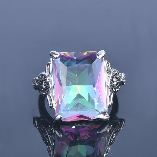 anéis de pedras preciosas de moda personalizados para mulheres