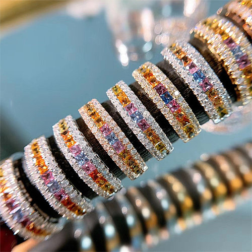 hermosos anillos de oro de 18k con piedras preciosas para mujer