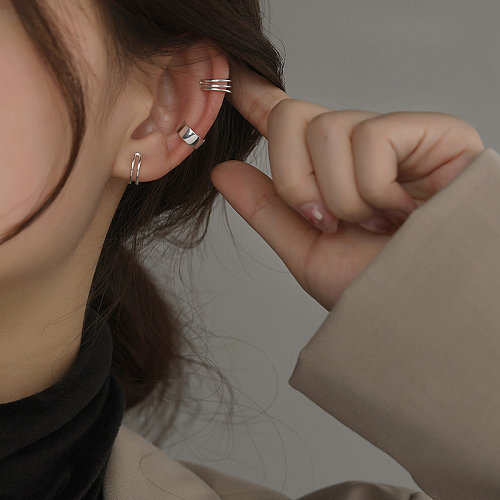 personalisierte antike versilberte Ohrringe für Frauen