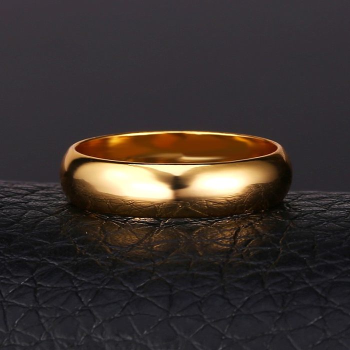 anéis de noivado de ouro rosa moda simples para mulheres