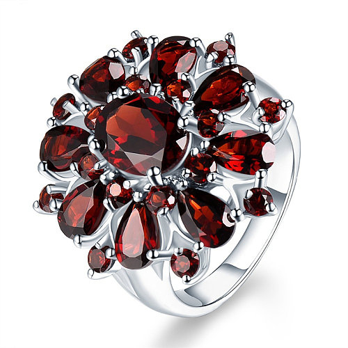 beautiful natural garnet engagement rings for women