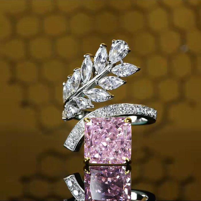 custom yellow quartz diamond fashion rings for women