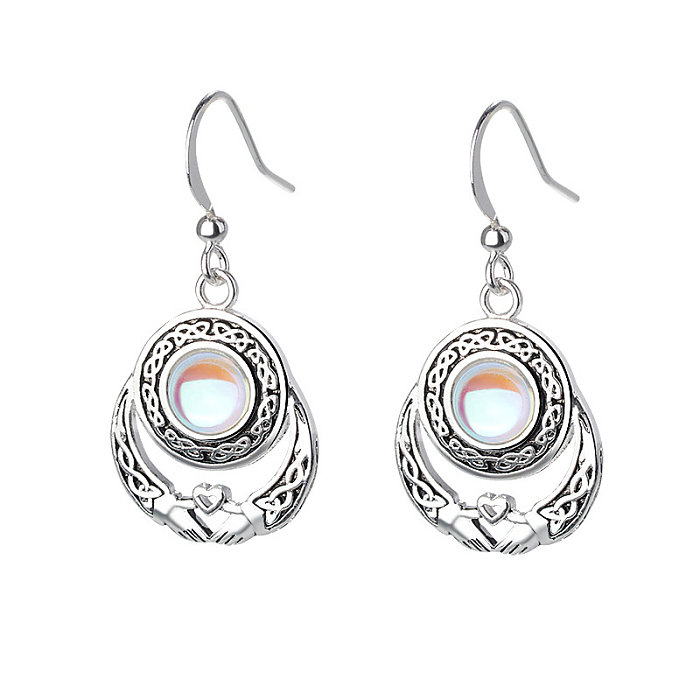 antique moonstone earrings for women