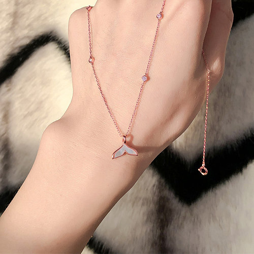 cute silver plated fashion necklaces for women