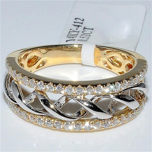 18k gold plated diamond fashion rings for women
