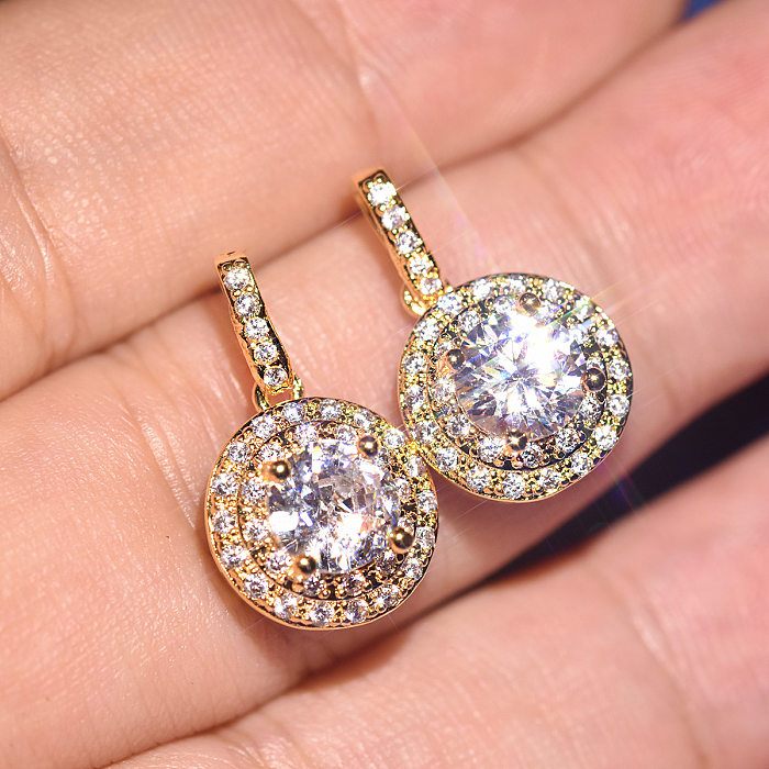 boucles d'oreilles diamant de luxe pour femme