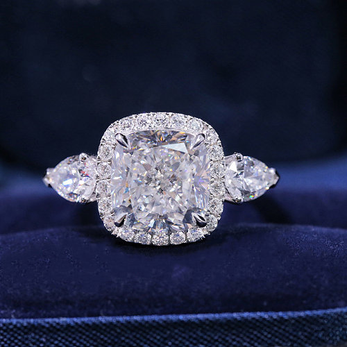 anéis de diamante de 5 quilates ajustáveis ​​para mulheres