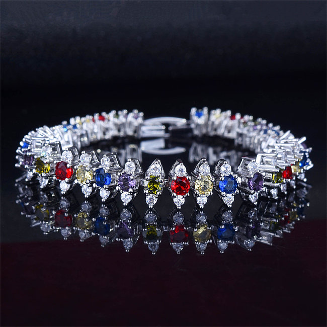 bonitas pulseras de cristal de colores para mujer
