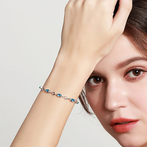 simple natural aquamarine bracelets for friends