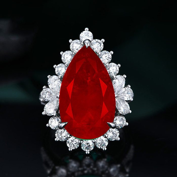 anillos de compromiso de diamante esmeralda para mujer