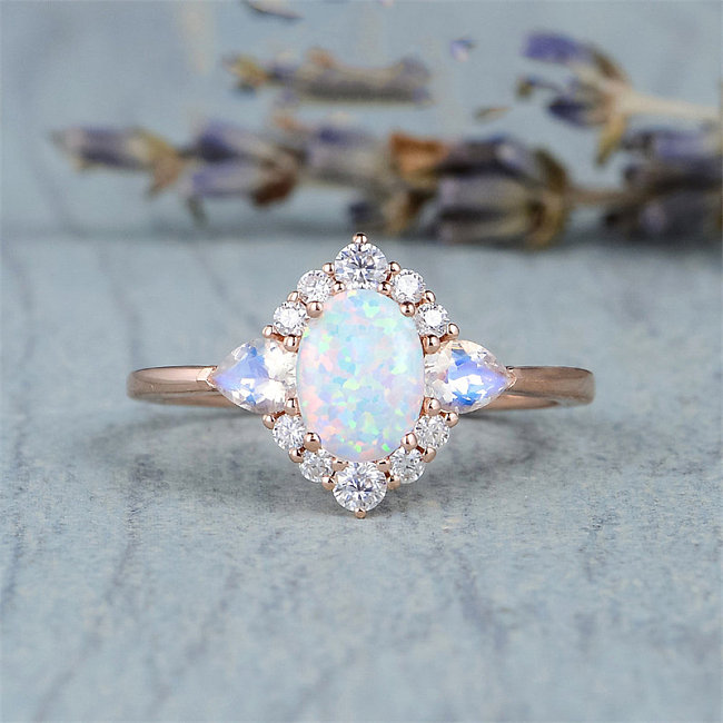 simple moonstone rings for women