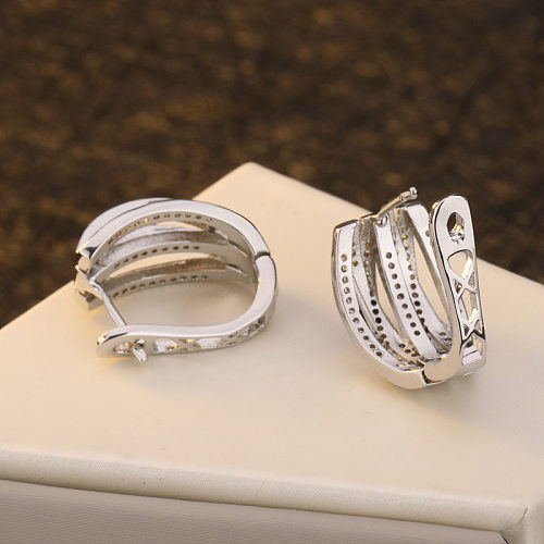 Kundenspezifische mehrschichtige antike Diamantohrringe für Frauen