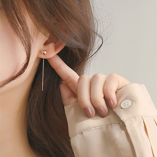 boucles d'oreilles simples en or 14 carats pour femmes
