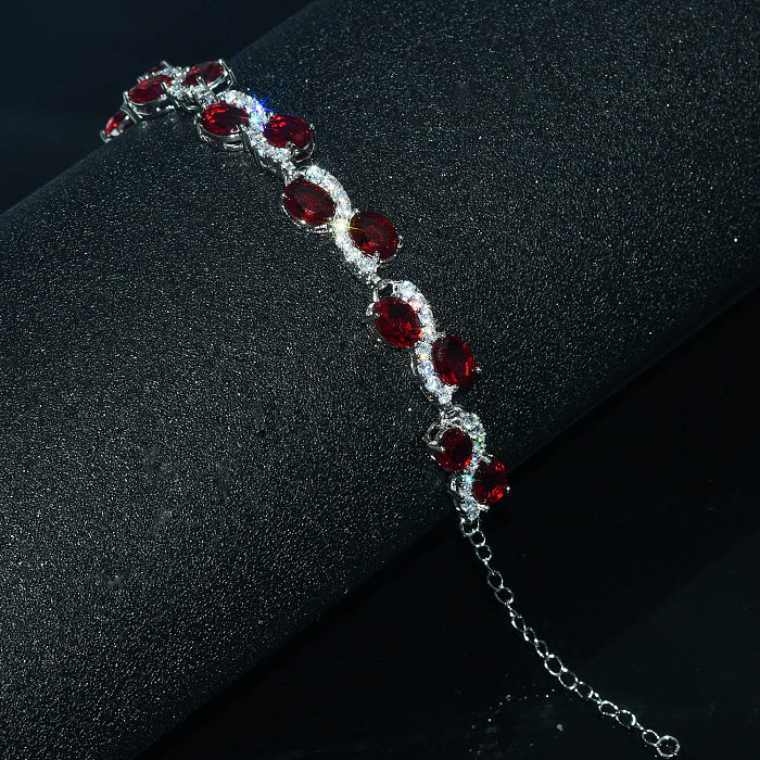 Smaragd- und Rubin-Taubenblut-Armbänder mit Diamanten für Frauen