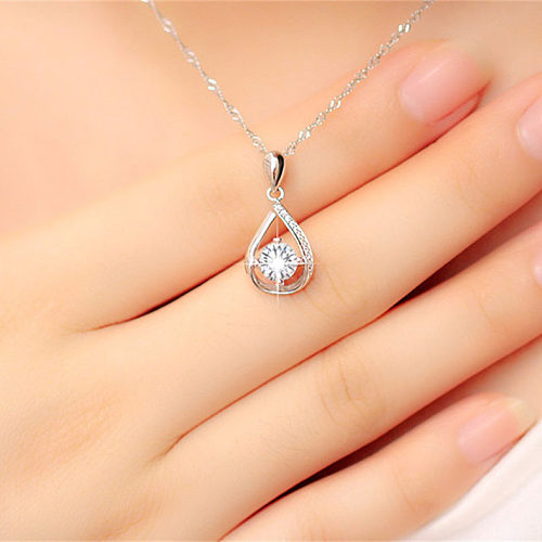 lindos collares de moda de diamantes para mujeres