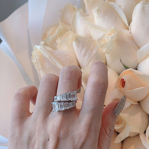 Mode Kristall verstellbare Ringe für Frauen