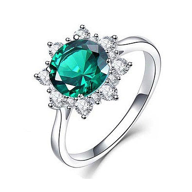 anillos de piedras preciosas naturales de moda para mujer
