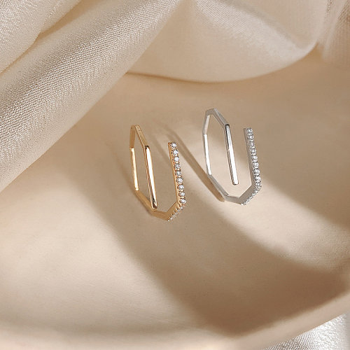 anéis ajustáveis ​​de prata da moda para mulheres