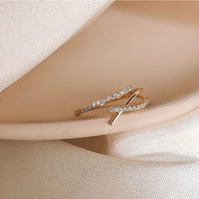 fashion silver adjustable rings for women