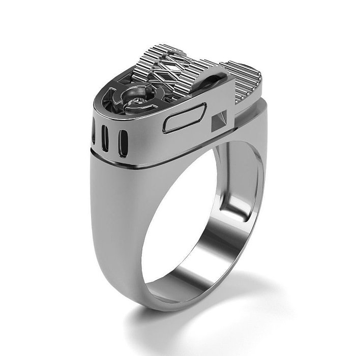 anéis de isqueiro de ouro 14k personalizados para homens