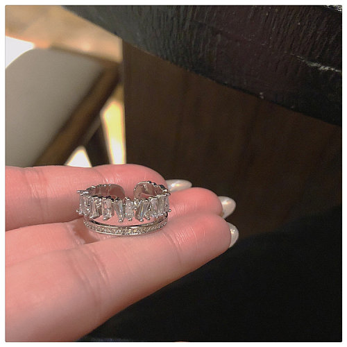 fashion diamond adjustable rings for women