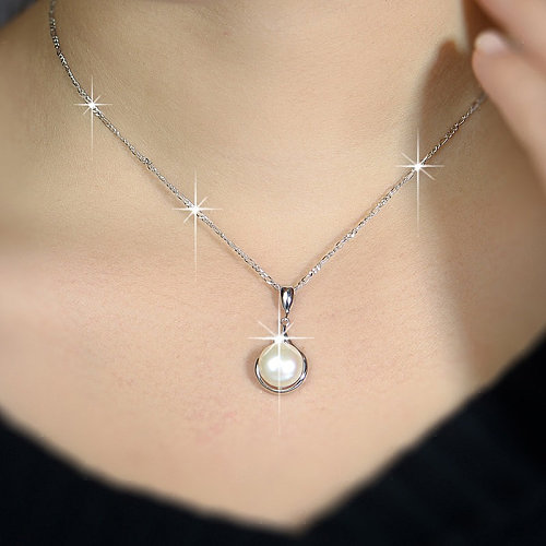 colliers de perles de mode simples pour femmes