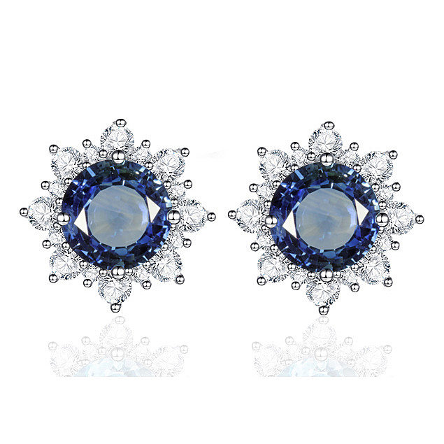 fashion natural gemstone earrings for women