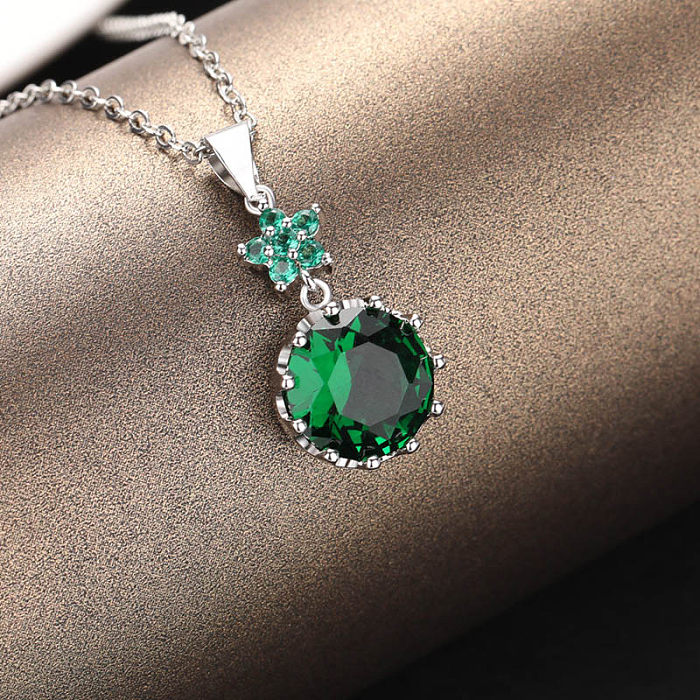 fashion colorful diamond necklaces for women