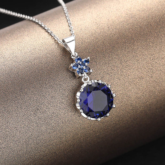 fashion colorful diamond necklaces for women