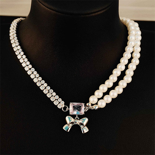 colliers de perles naturelles pour femmes