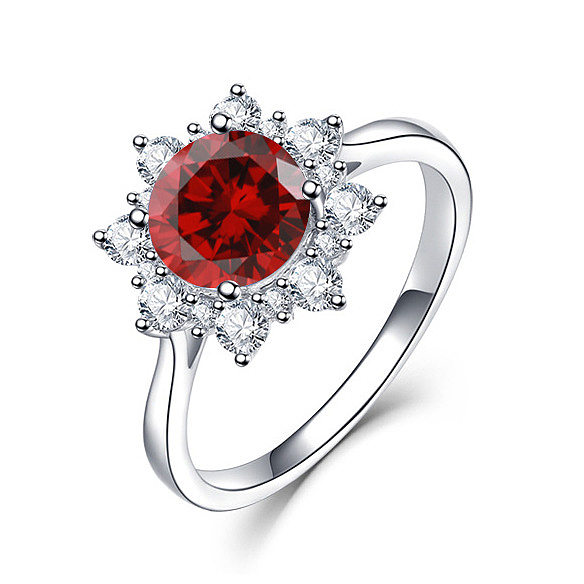 anillos de piedras preciosas naturales de moda para mujer