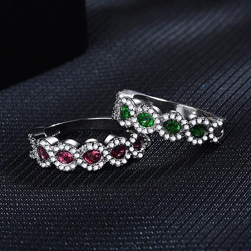 pretty fashion gemstone engagement rings for women