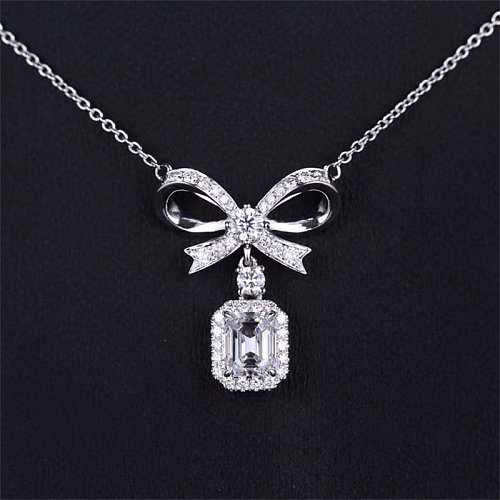 anéis de platina de diamante 950 de moda simples para mulheres