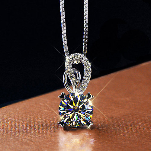 fashion diamond 950 platinum necklaces for women