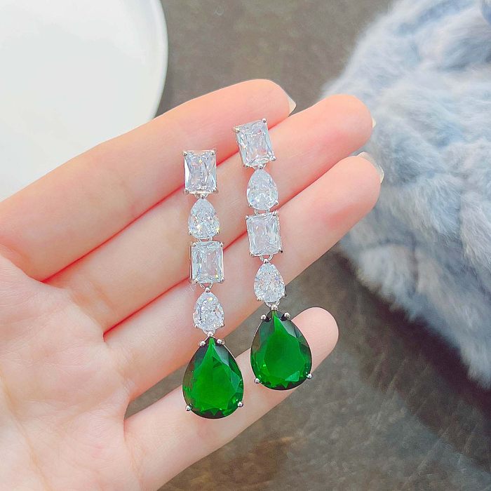 Fashion Colorful Crystal Earrings for Women